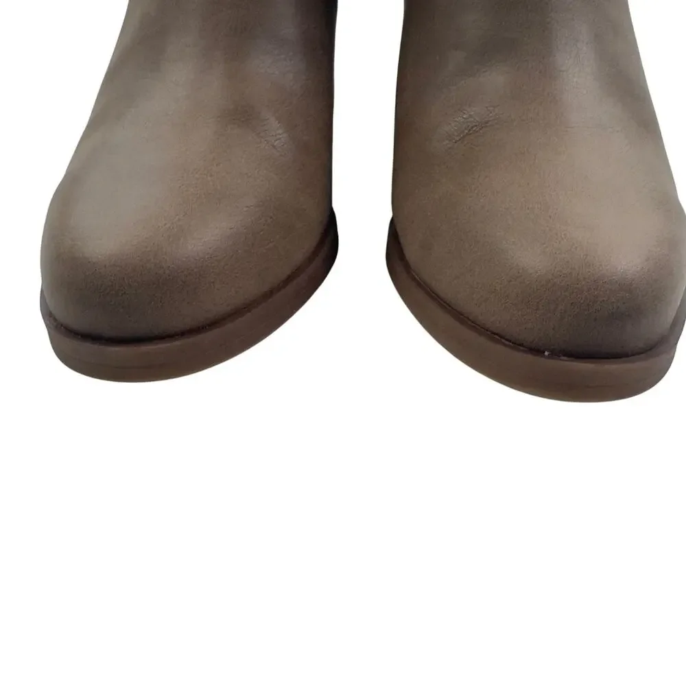 Blowfish Malibu Praline Vegan Faux Leather Wide Chelsea Boots Women's Size 6.5
